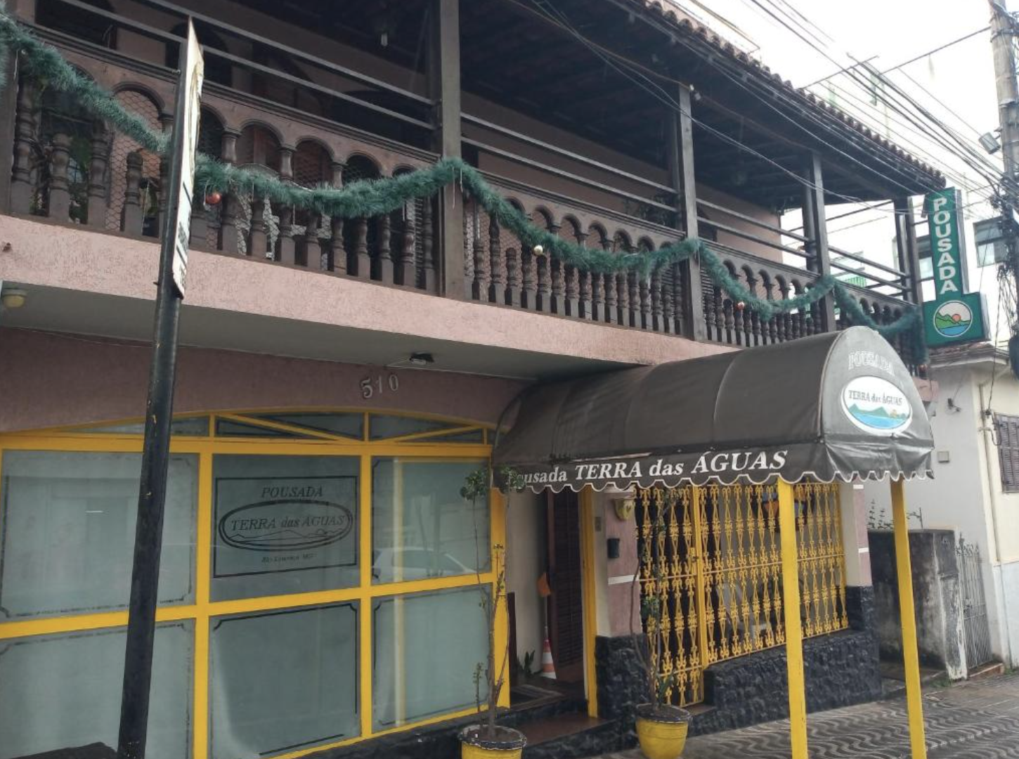 Fachada da Pousada Terra das Águas